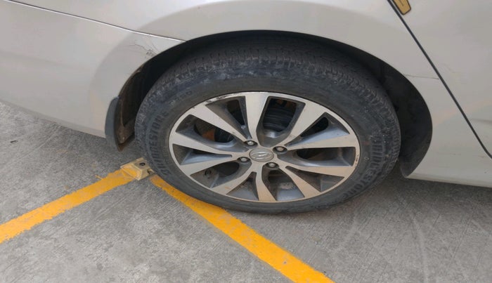 2016 Hyundai Verna FLUIDIC 4S1.6 VTVT SX AT, Petrol, Automatic, 58,500 km, tyre