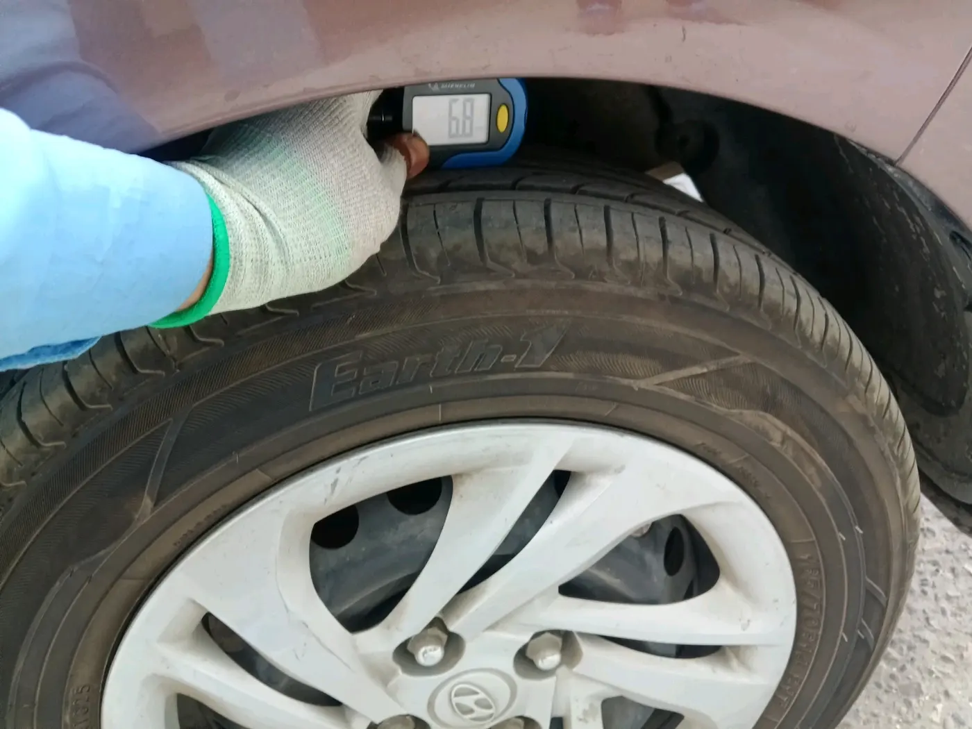 2021 Hyundai AURA S 1.2 CNG, CNG, Manual, 1,00,000 km, tyre