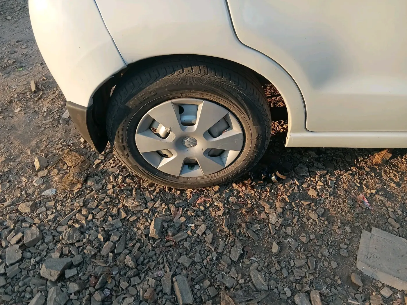 2010 Maruti A Star LXI, Petrol, Manual, 1,31,736 km, tyre