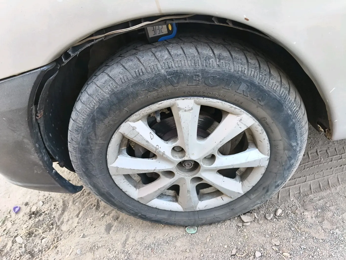 2012 Tata Indica EV2 L, Diesel, Manual, 99,031 km, tyre