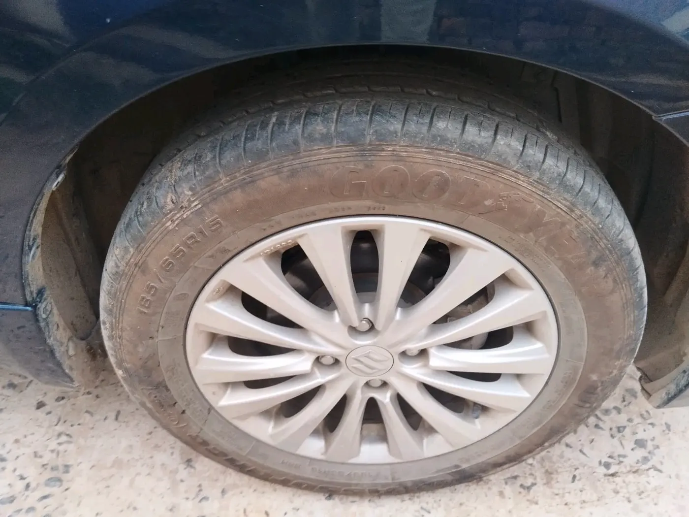 2023 Maruti Ciaz ZETA 1.5 SHVS MT PETROL, Petrol, Manual, 14,698 km, tyre