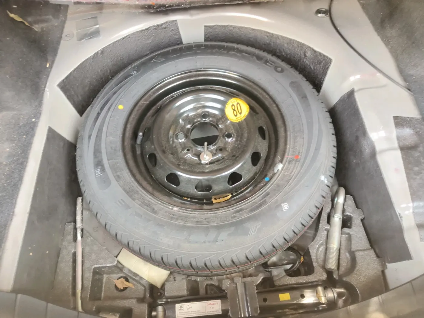 2021 Tata TIGOR XZA PLUS PETROL, Petrol, Automatic, 32,000 km, tyre