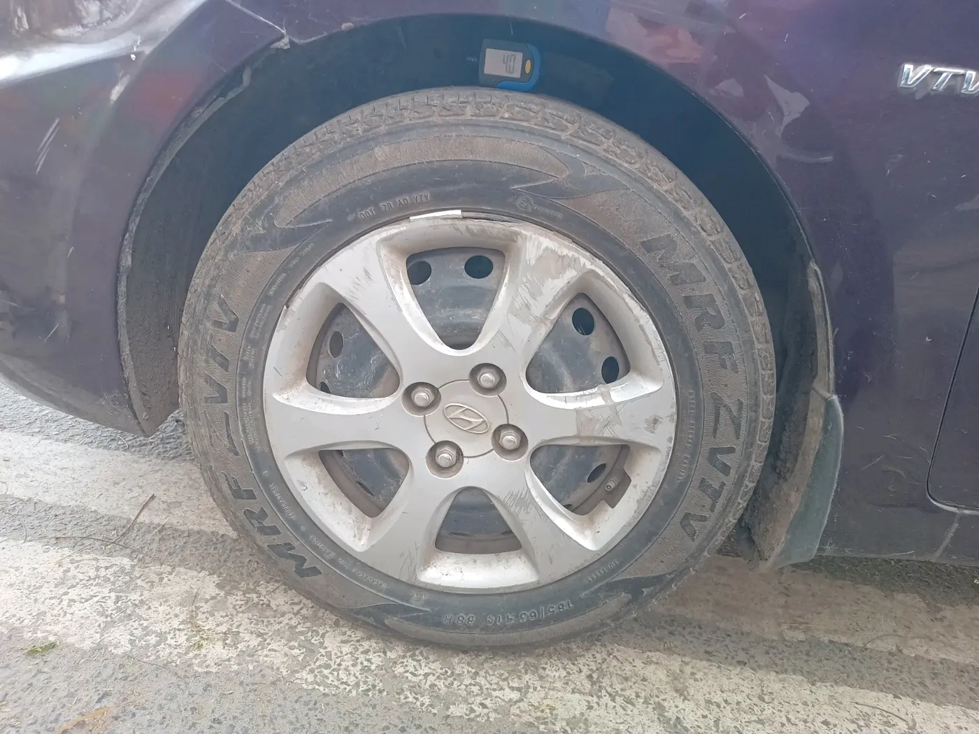2013 Hyundai Verna FLUIDIC 1.4 VTVT, Petrol, Manual, 20,927 km, tyre