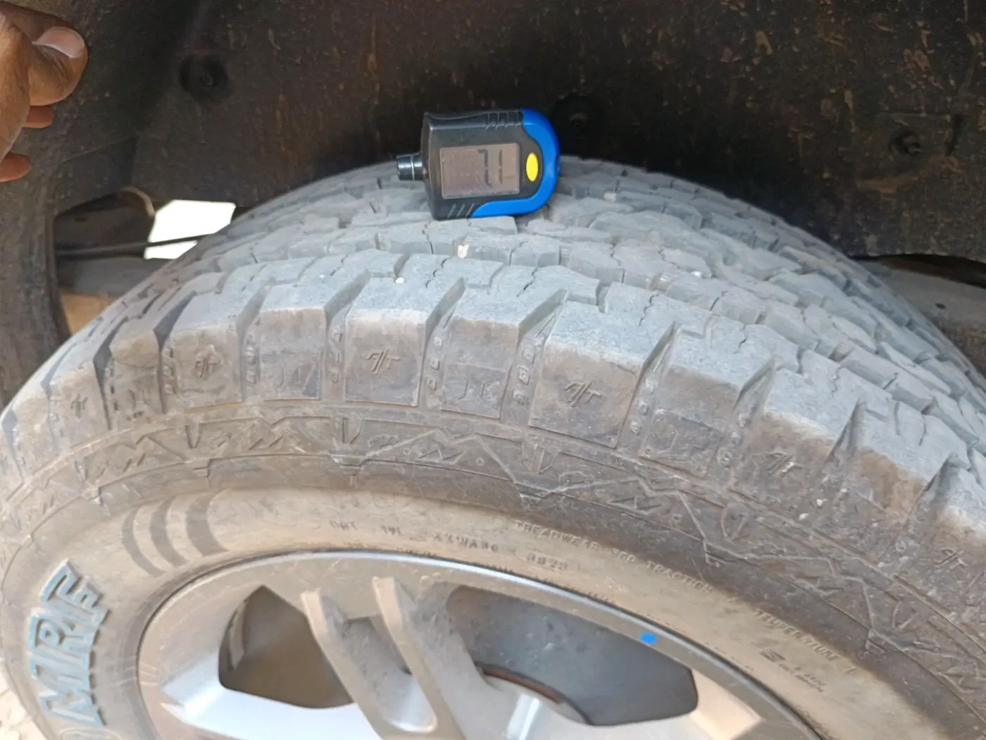 2023 Mahindra Thar LX P 2WD AT HT, Petrol, Automatic, 11,628 km, tyre