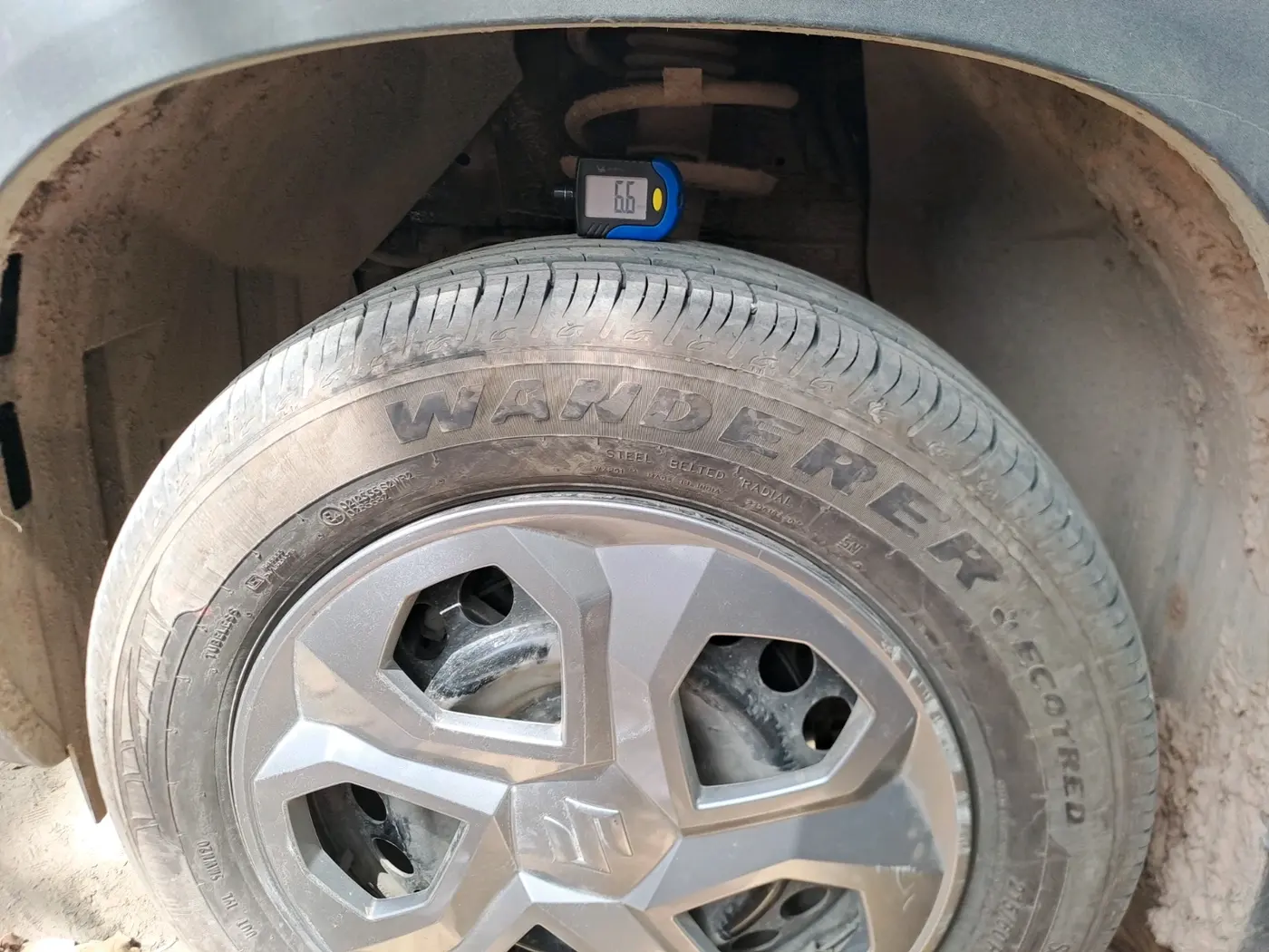 2025 Maruti BREZZA LXI S- CNG, CNG, Manual, 9,590 km, tyre