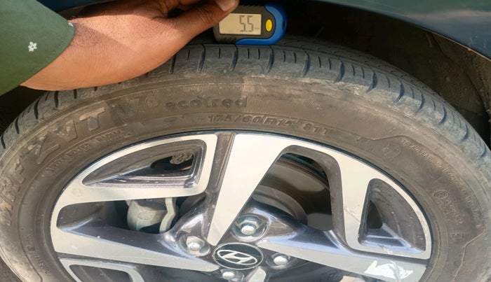 2022 Hyundai AURA SX 1.2 CNG, CNG, Manual, 73,086 km, tyre