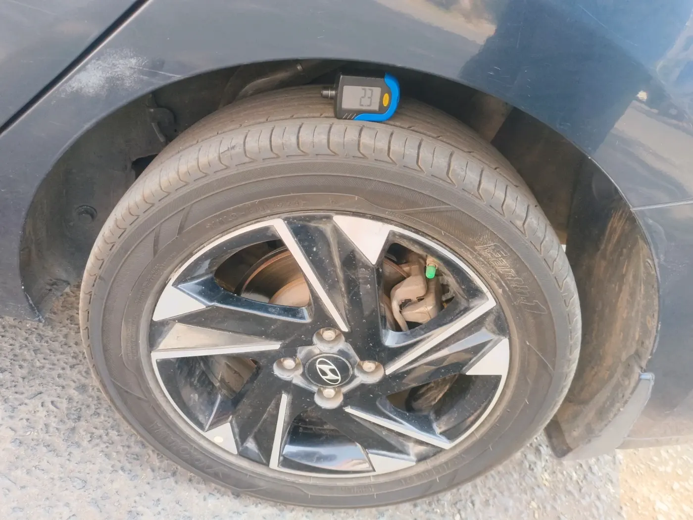 2021 Hyundai Verna SX (O) 1.0 TURBO DCT, Petrol, Automatic, 73,419 km, tyre