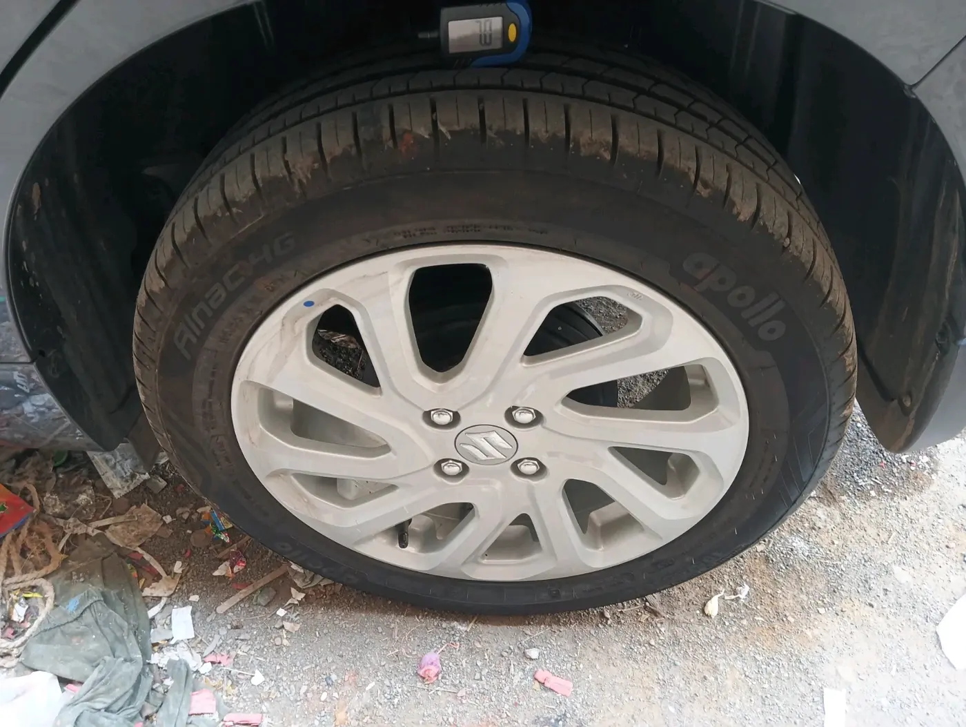 2025 Maruti Baleno  ZETA CNG 1.2L, CNG, Manual, 3,859 km, tyre