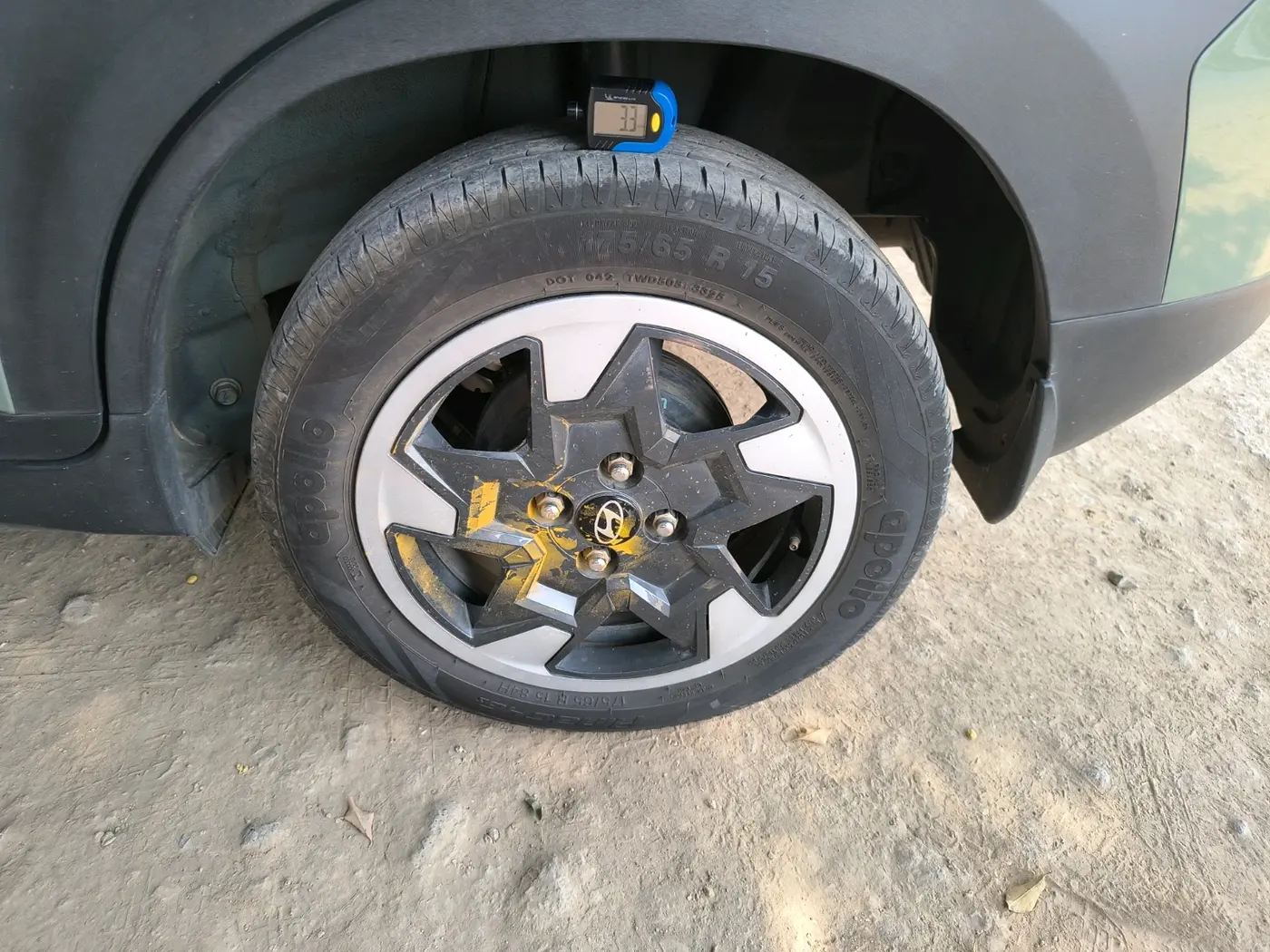 2023 Hyundai EXTER SX 1.2 CNG MT, CNG, Manual, 84,968 km, tyre
