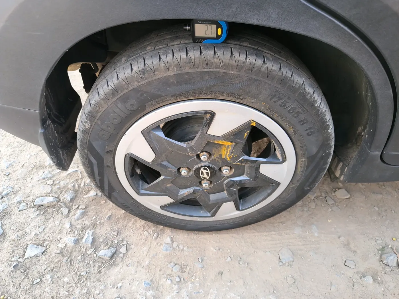 2023 Hyundai EXTER SX 1.2 CNG MT, CNG, Manual, 84,968 km, tyre