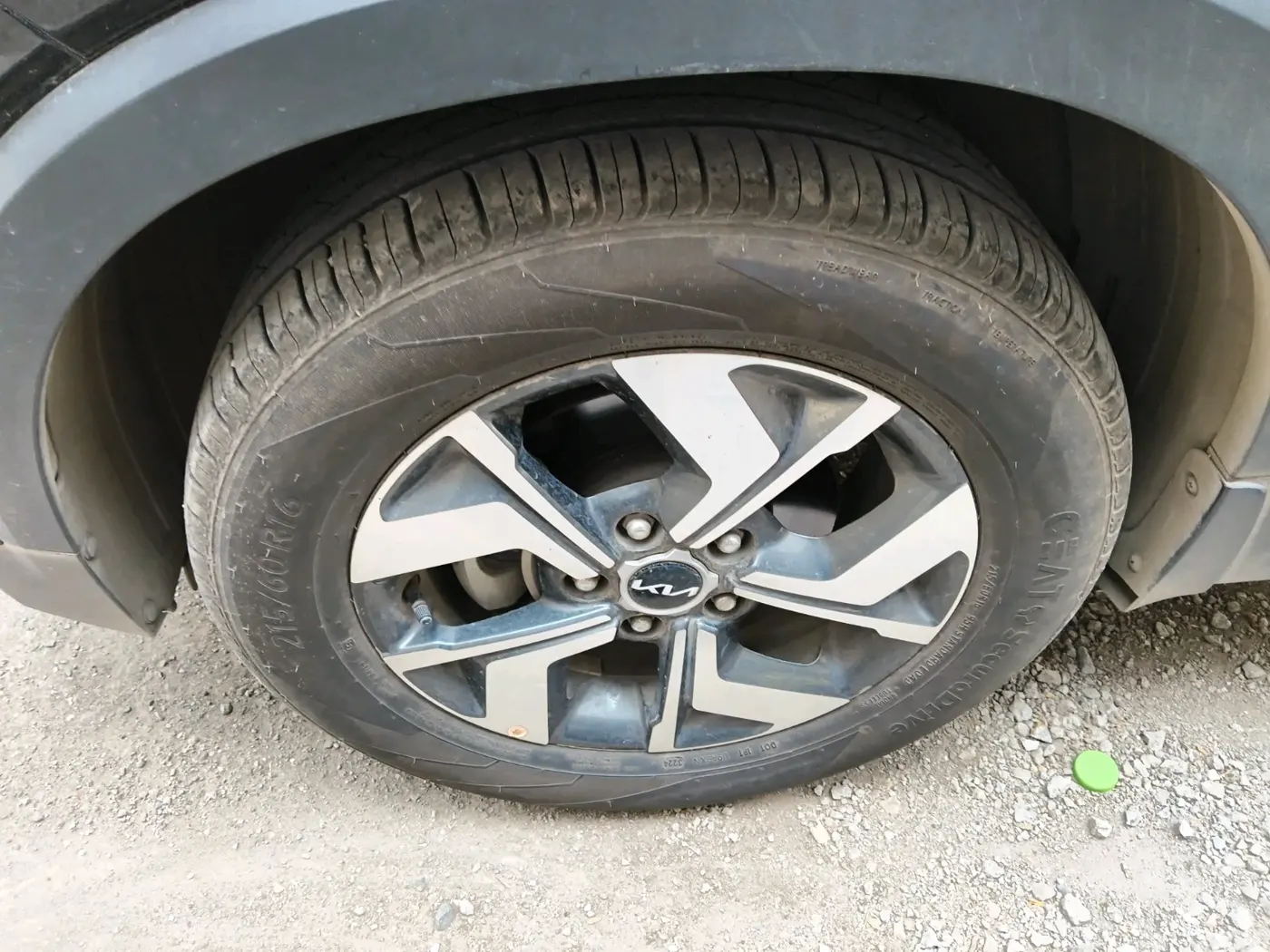 2021 KIA SONET HTX 1.0 IMT, Petrol, Manual, 19,103 km, tyre