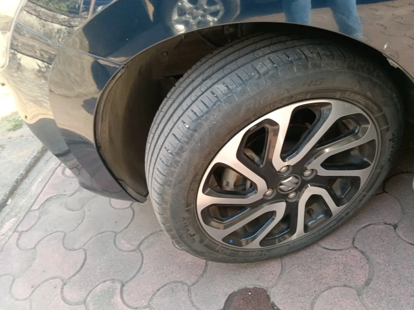 2023 Maruti Baleno ALPHA 1.2 AGS, Petrol, Automatic, 32,797 km, tyre
