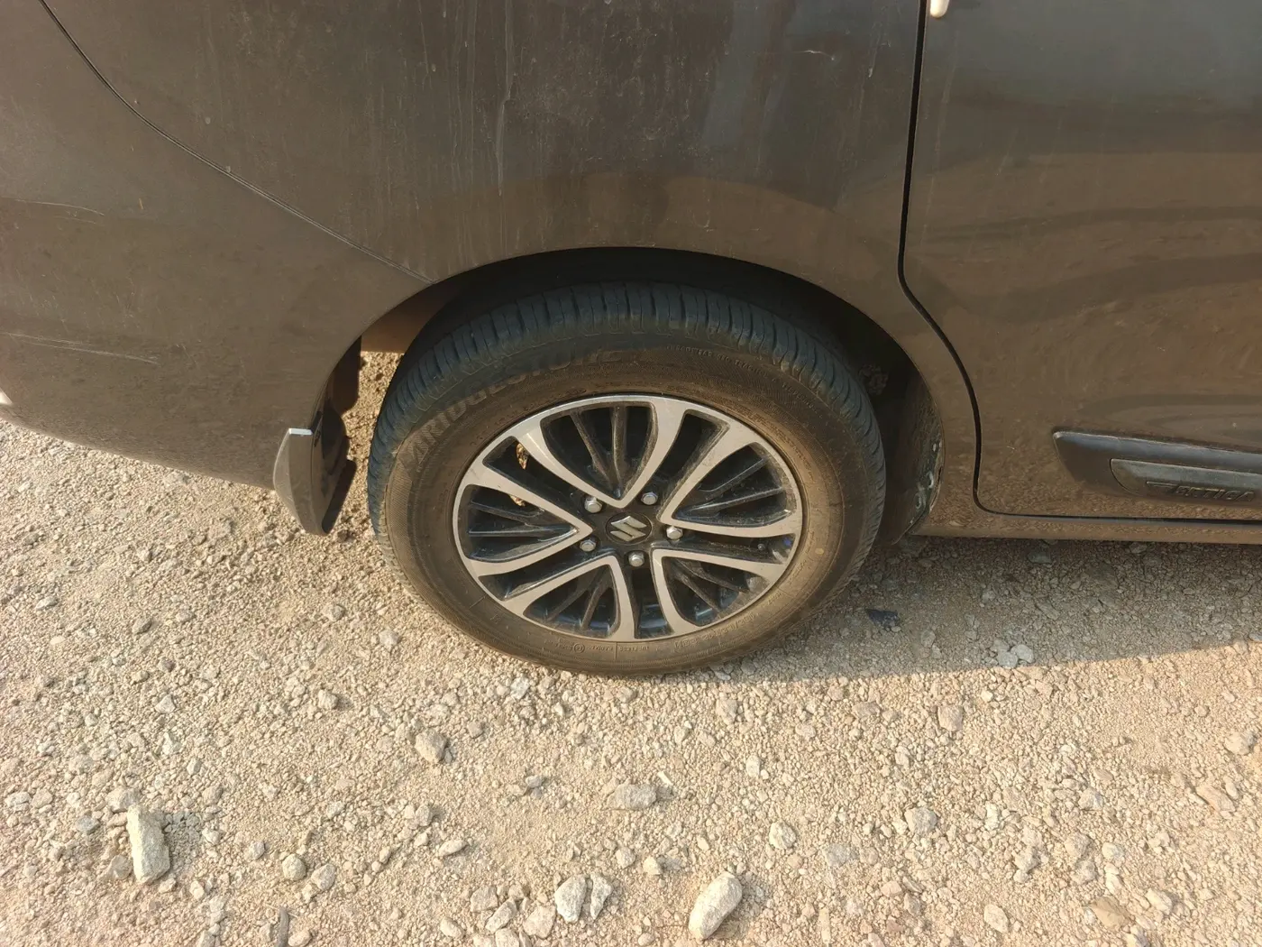 2022 Maruti Ertiga ZXI SHVS, Petrol, Manual, 7,210 km, tyre