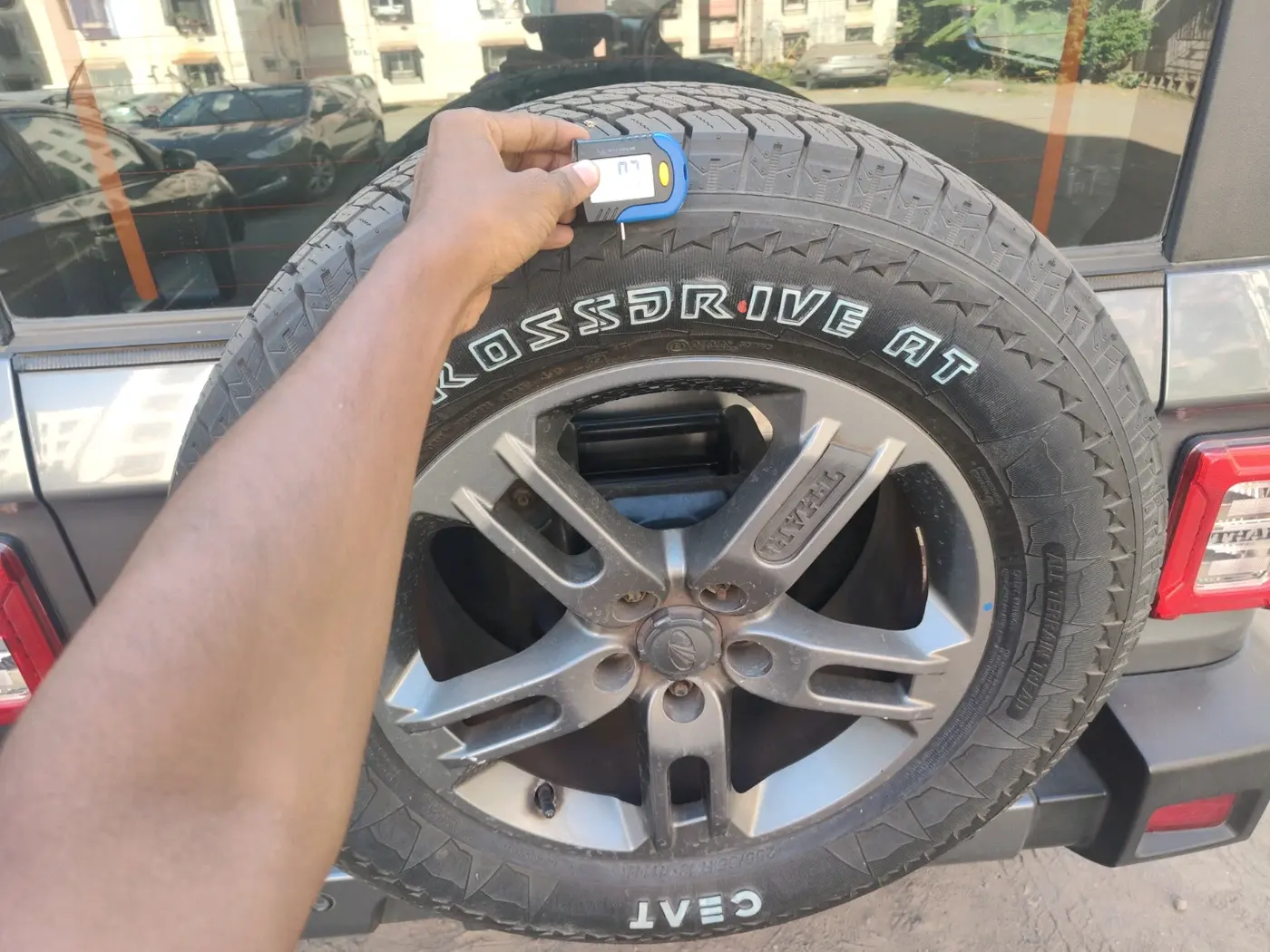 2020 Mahindra Thar LX PETROL HT 4WD AT, Petrol, Automatic, 22,400 km, tyre