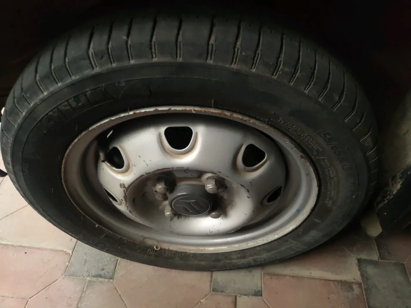2007 Maruti Wagon R Duo DUO LX LPG, Petrol, Manual, 3,20,512 km, tyre