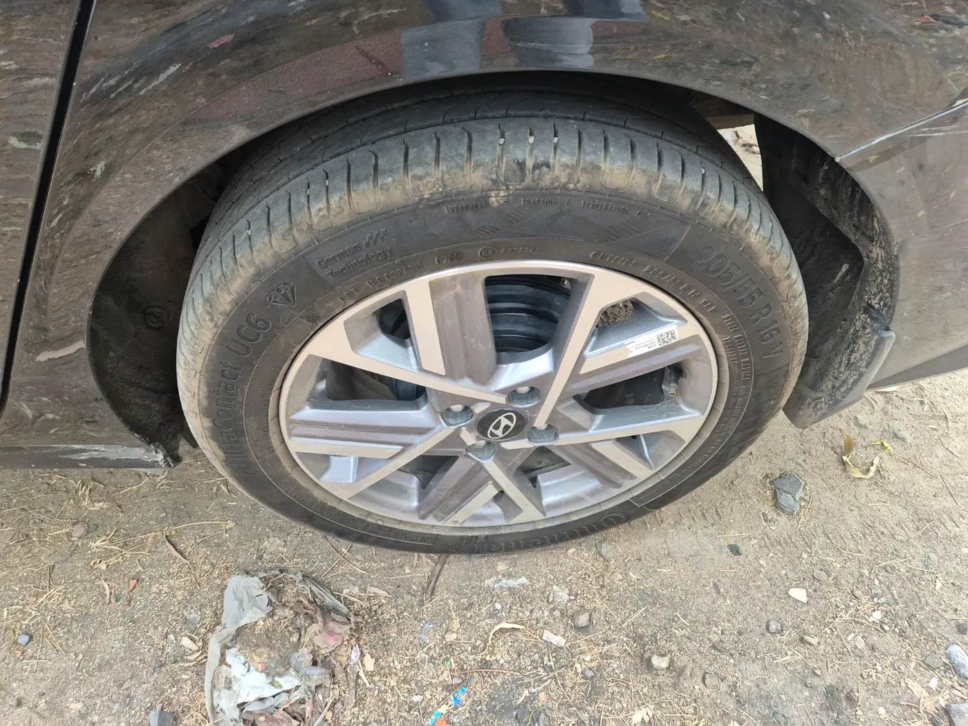 2023 Hyundai Verna SX(O) 1.5 MPI IVT , Petrol, Automatic, 24,785 km, tyre
