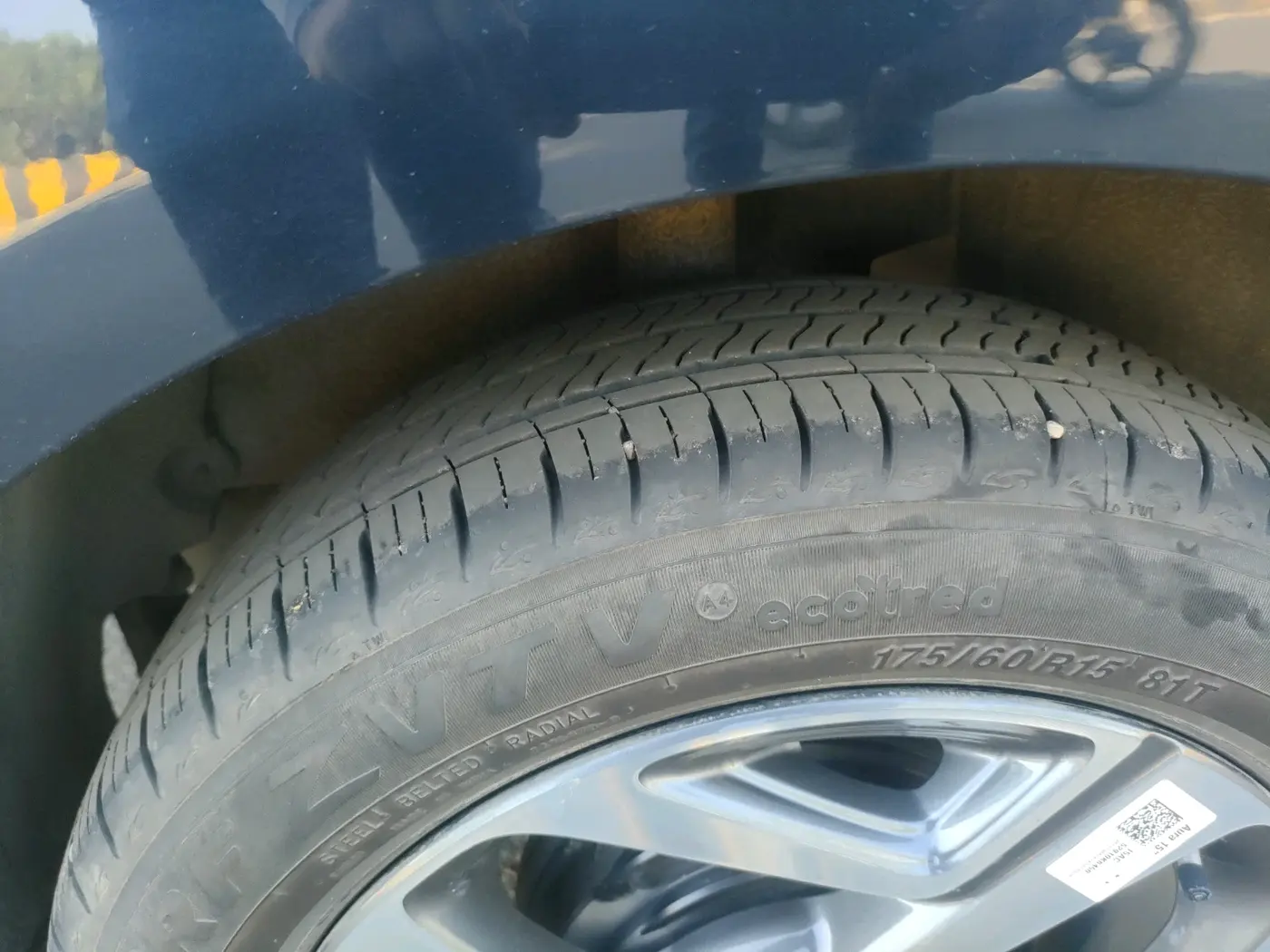 2025 Hyundai AURA SX 1.2 CNG, CNG, Manual, 6,018 km, tyre