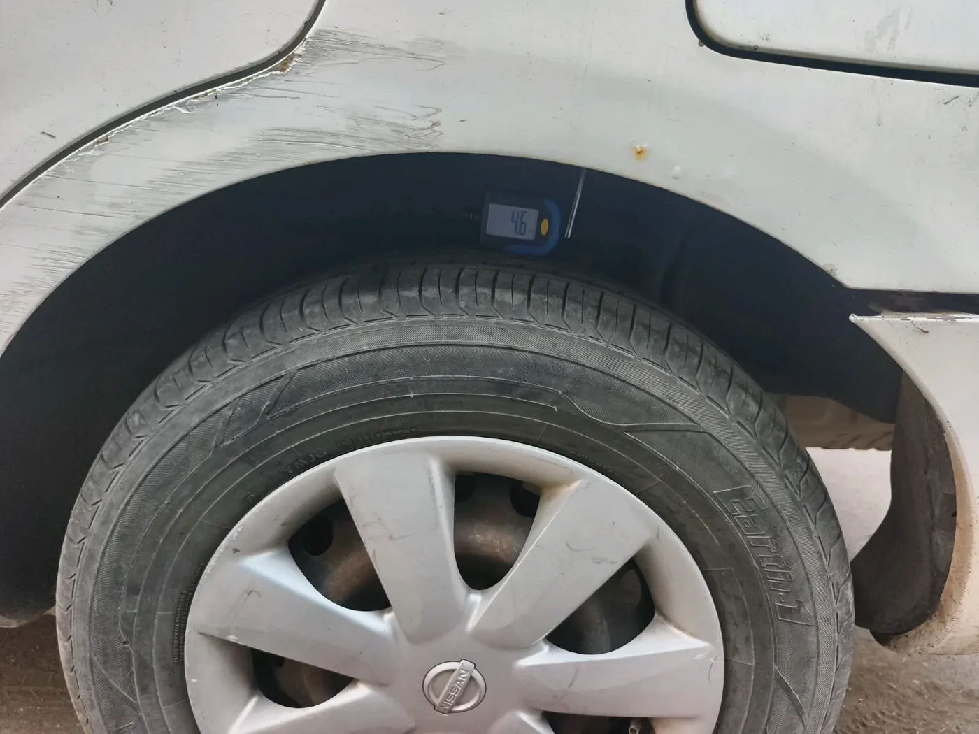 2011 Nissan Sunny XL, CNG, Manual, 1,45,592 km, tyre