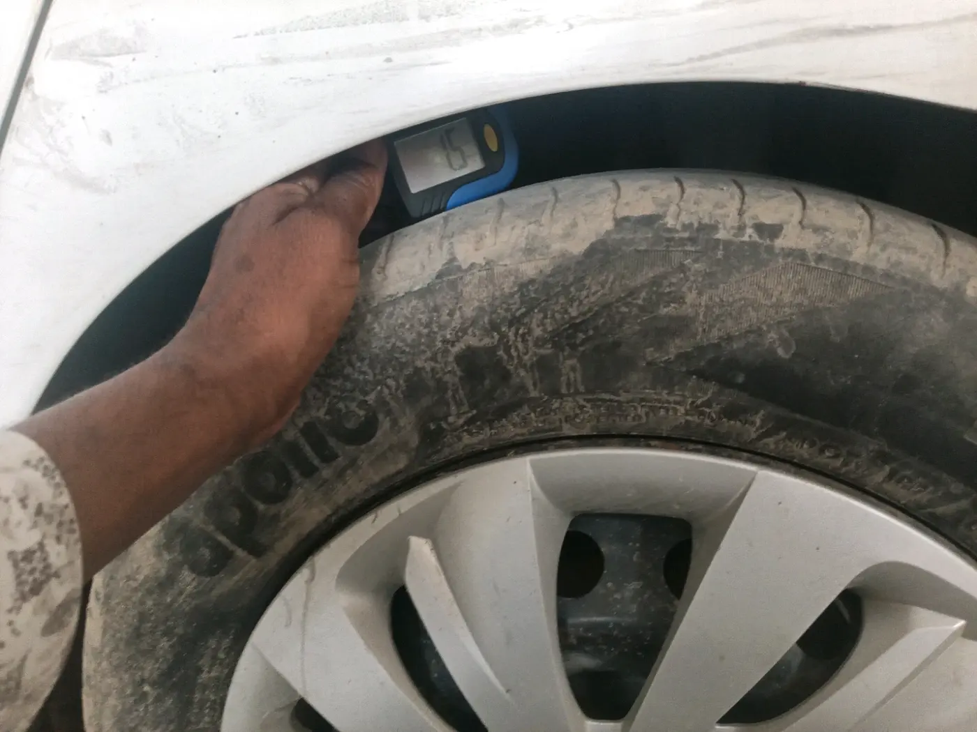 2016 Hyundai Xcent BASE 1.2, CNG, Manual, 97,425 km, tyre