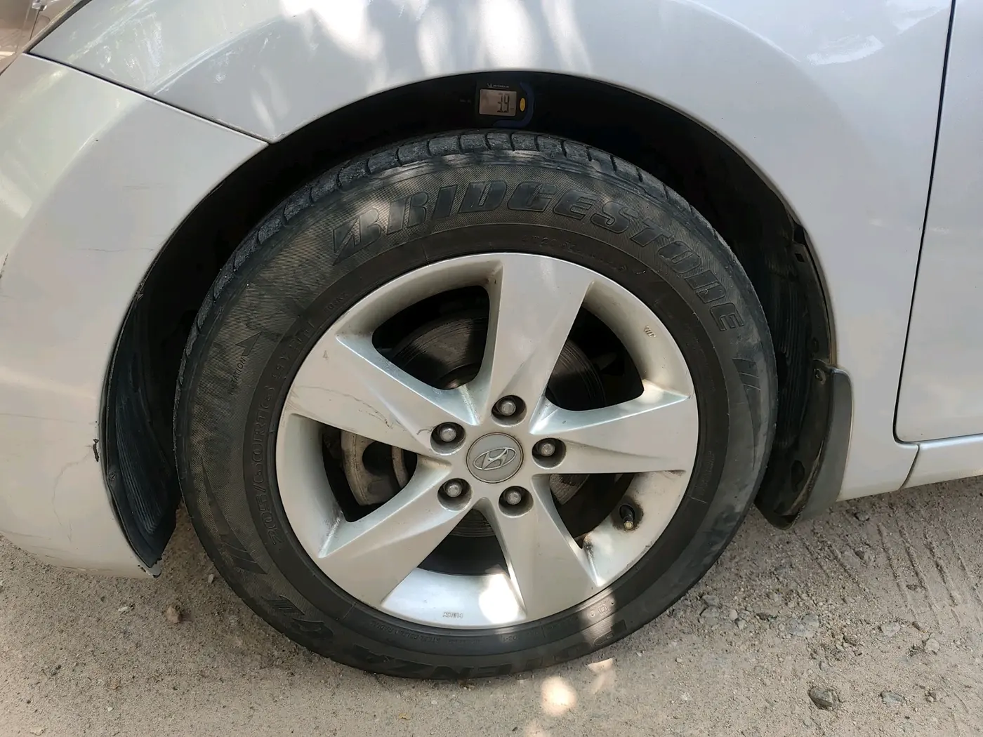 2013 Hyundai New Elantra 1.8 SX AT VTVT, Petrol, Automatic, 74,341 km, tyre