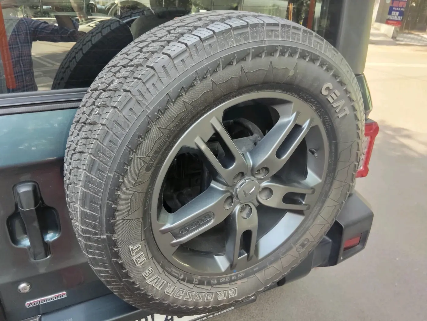 2023 Mahindra Thar LX P 2WD AT HT, Petrol, Automatic, 6,033 km, tyre