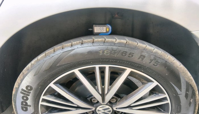 2019 Volkswagen Vento HIGHLINE PETROL AT, Petrol, Automatic, 56,188 km, tyre