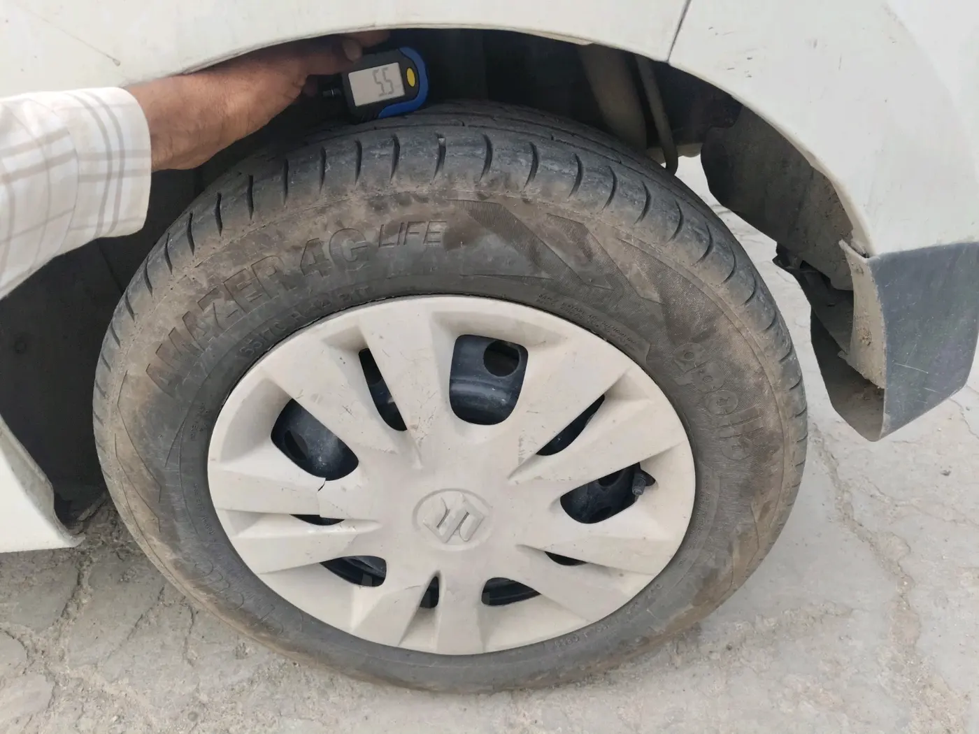 2018 Maruti Celerio VXI (O) CNG, CNG, Manual, 1,55,378 km, tyre