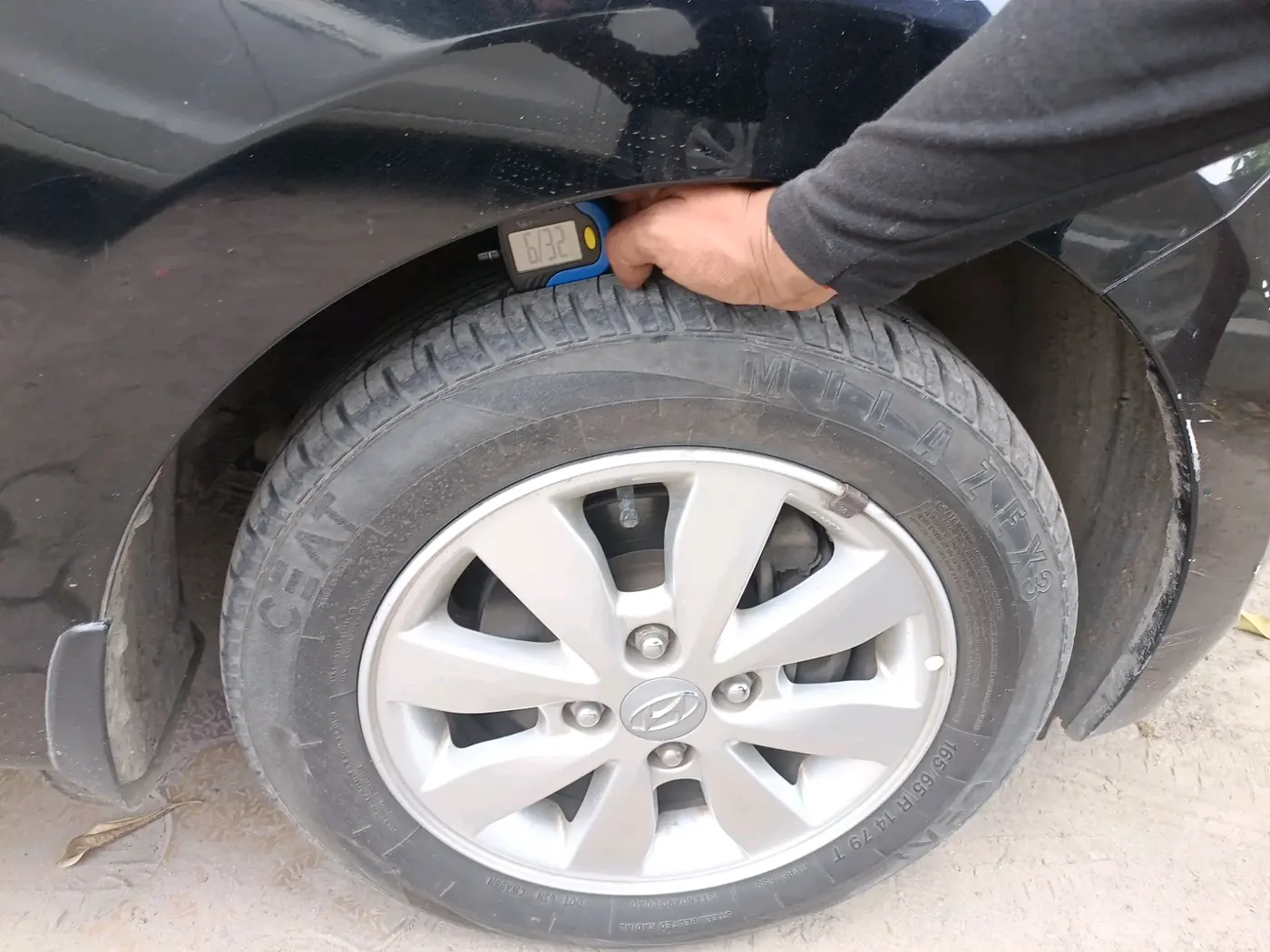 2014 Hyundai Xcent S AT 1.2 (O), Petrol, Automatic, 97,021 km, tyre