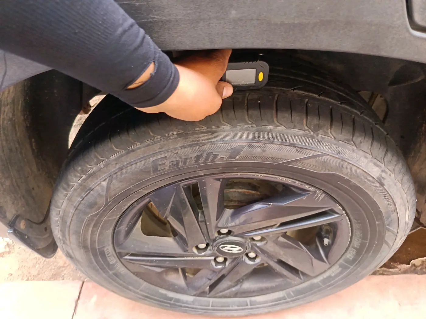 2022 Hyundai Creta S PLUS KNIGHT 1.5 PETROL, Petrol, Manual, 1,50,093 km, tyre