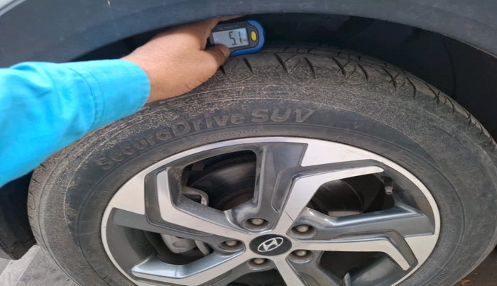 2019 Hyundai Creta SX AT 1.6 PETROL, Petrol, Automatic, 1,29,778 km, tyre