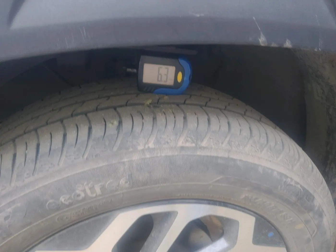 2024 Maruti FRONX ALPHA 1.0L TURBO 6 AT, Petrol, Automatic, 6,977 km, tyre