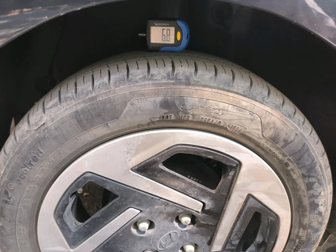 2024 Hyundai AURA S 1.2 CNG, CNG, Manual, 12,300 km, tyre