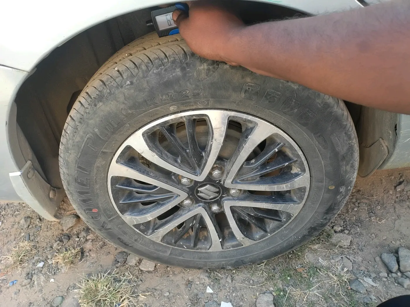 2022 Maruti Ertiga ZXI (O) CNG, CNG, Manual, 1,14,258 km, tyre