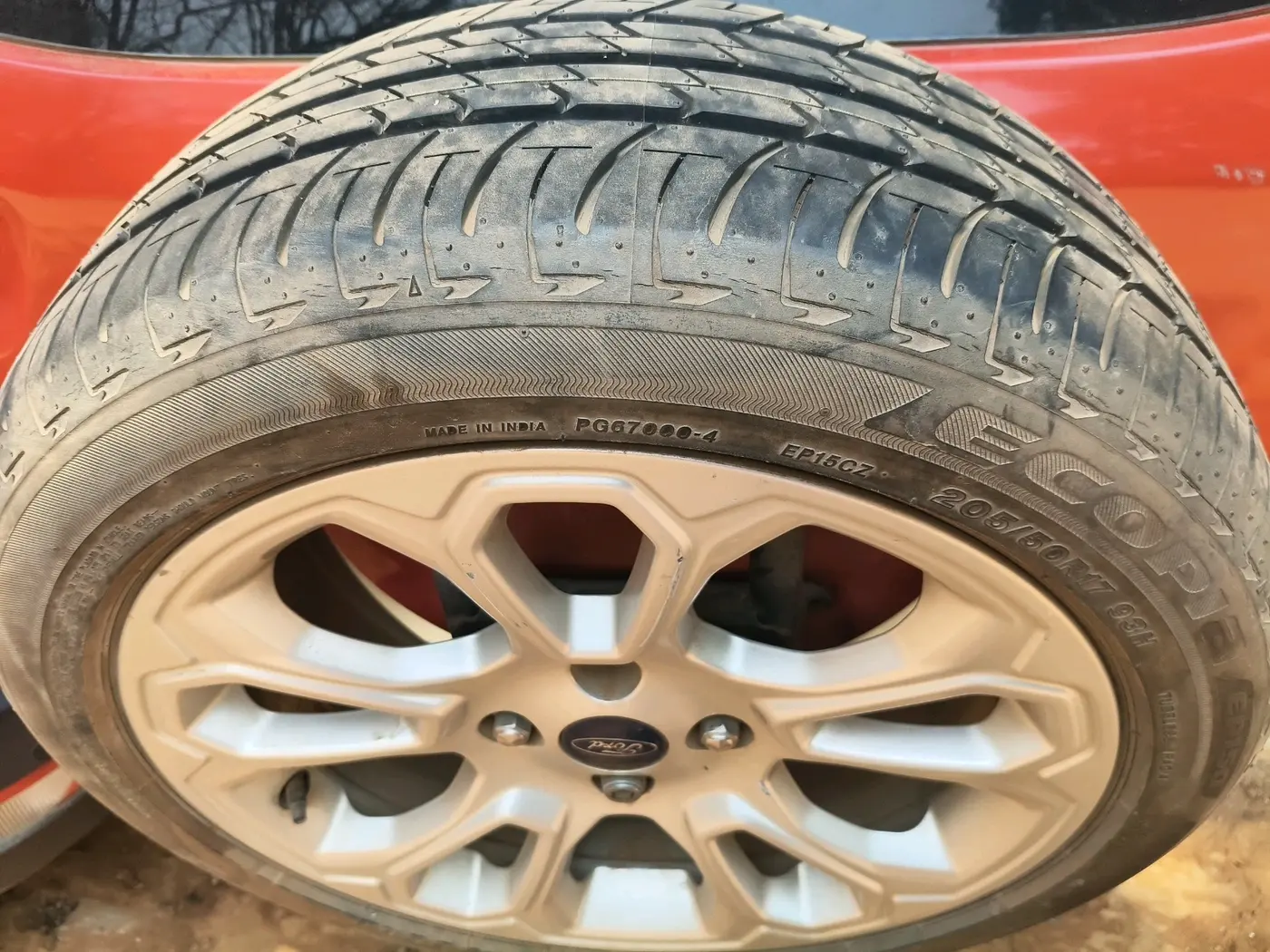 2018 Ford Ecosport TITANIUM 1.5L PETROL AT, Petrol, Automatic, 77,821 km, tyre