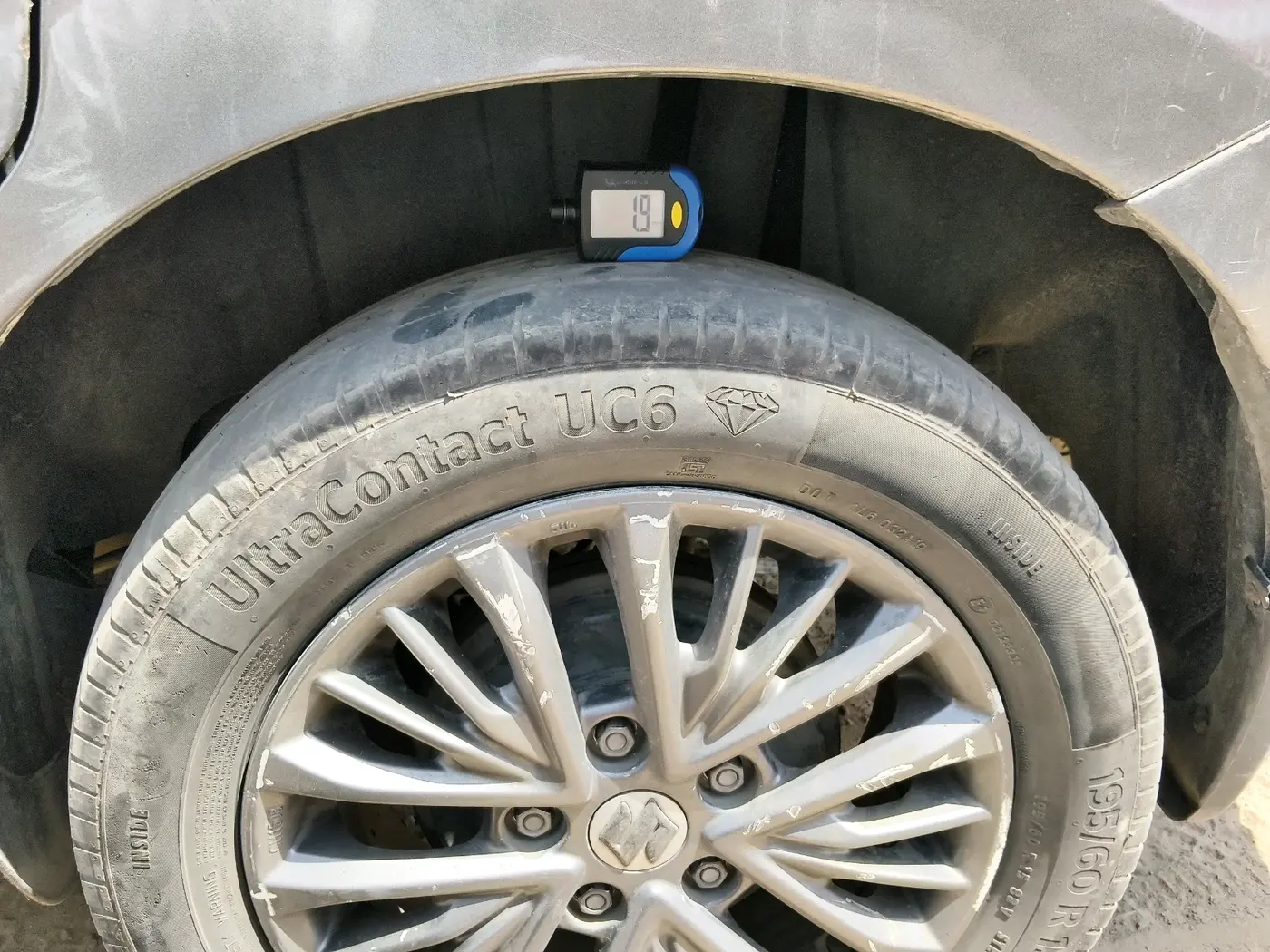 2019 Maruti Ertiga VXI CNG, CNG, Manual, 1,08,468 km, tyre