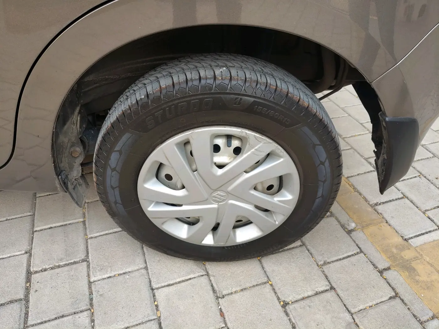 2020 Maruti New Wagon-R LXI CNG 1.0, CNG, Manual, 1,18,875 km, tyre