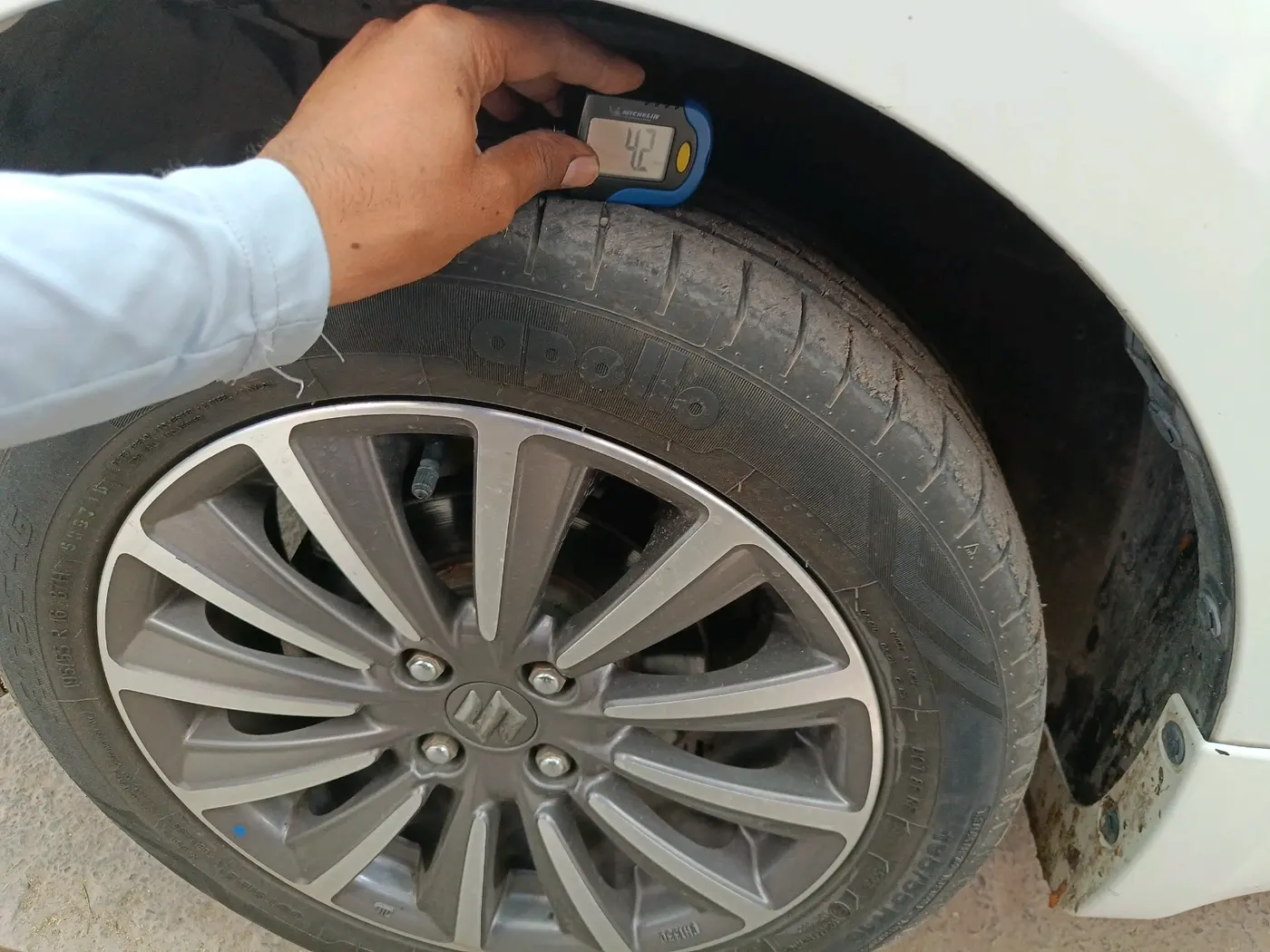 2024 Maruti Ciaz ALPHA  AT 1.5 SHVS PETROL, Petrol, Automatic, 7,75,000 km, tyre