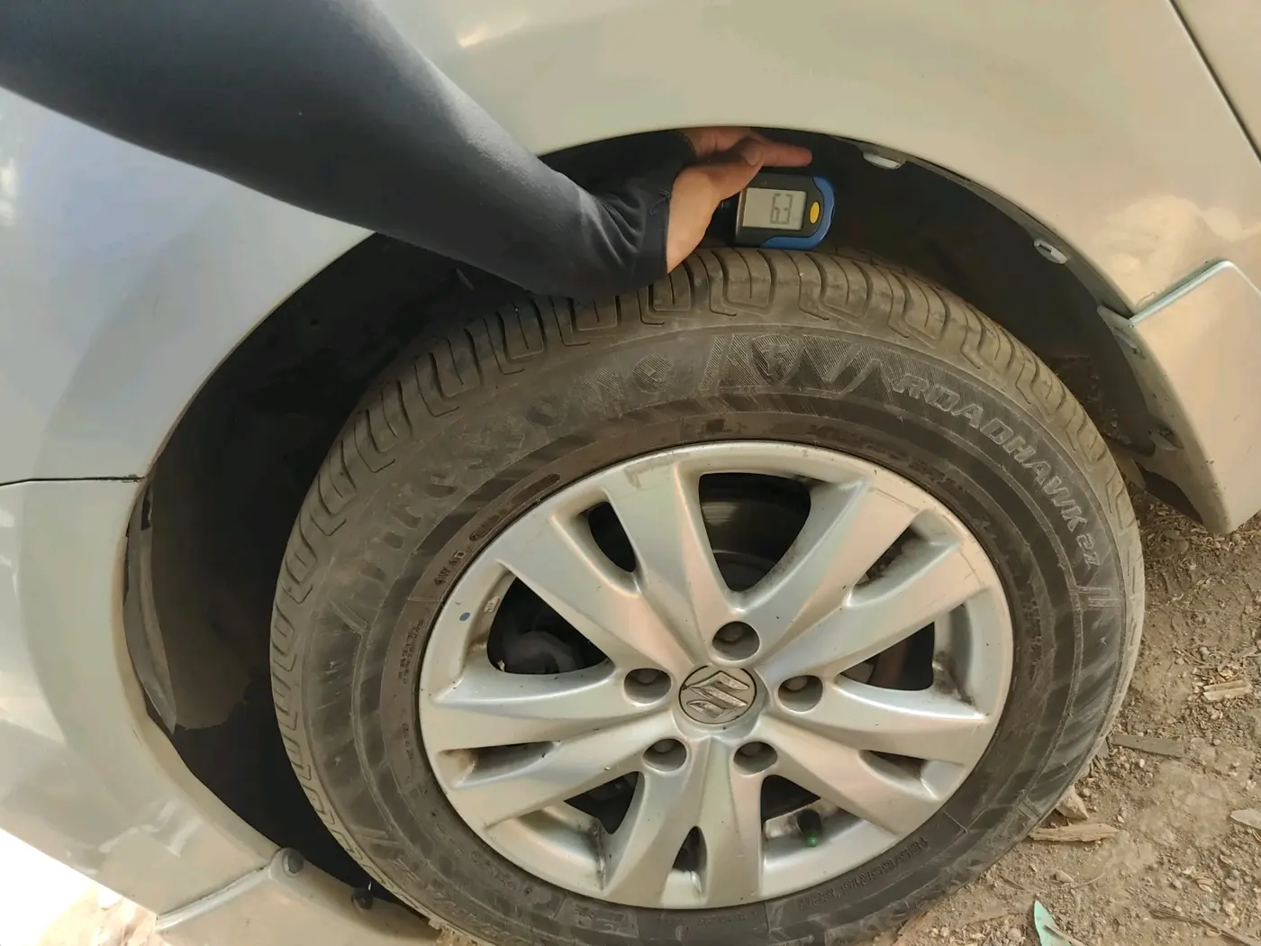 2018 Maruti Ertiga ZXI+, CNG, Manual, 1,68,386 km, tyre
