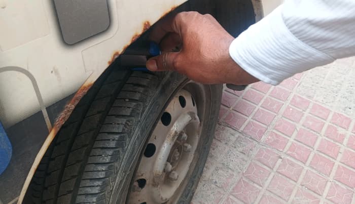 2012 Maruti Wagon R 1.0 LXI CNG, CNG, Manual, 60,545 km, tyre