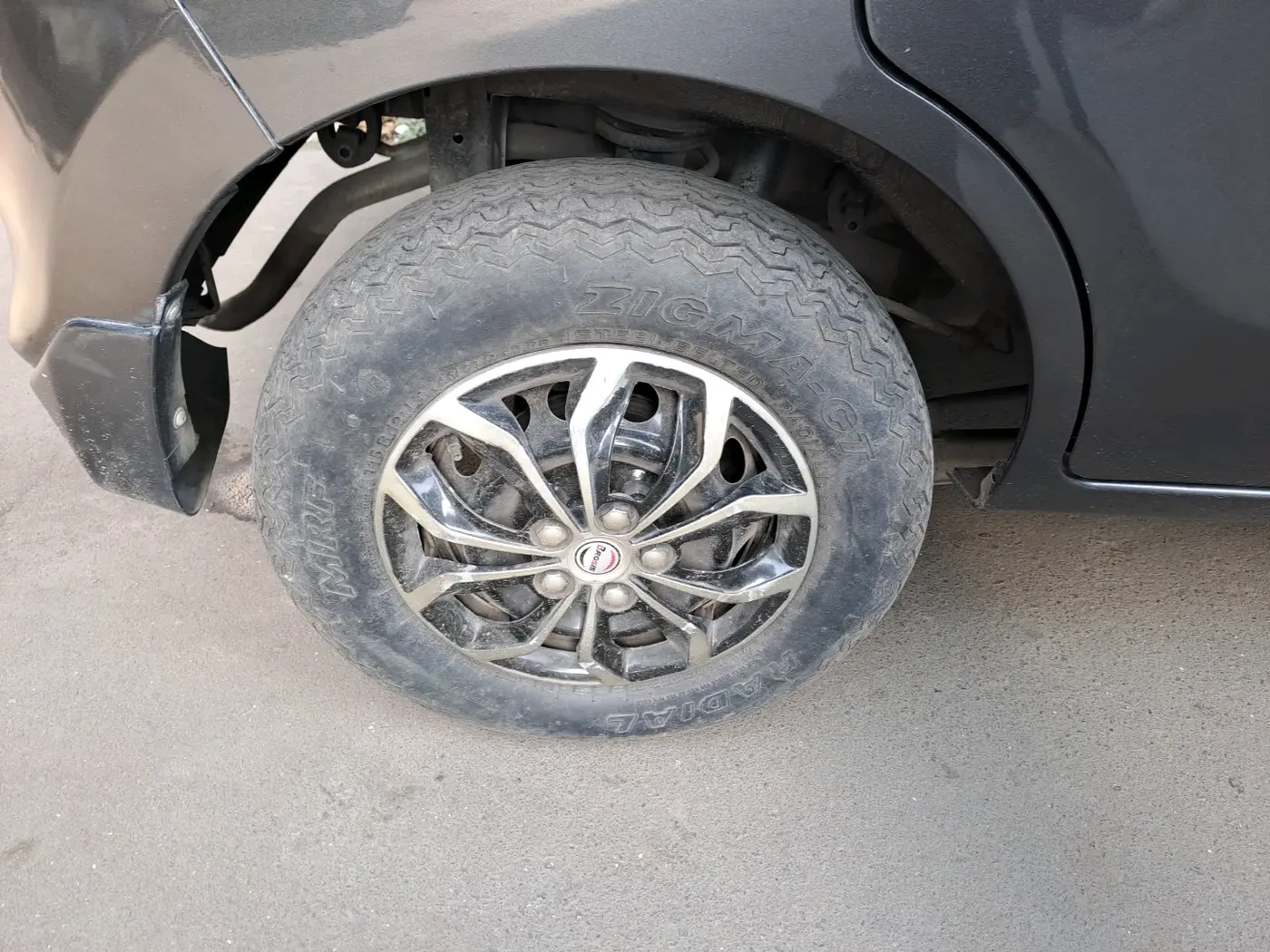 2014 Maruti Alto 800 LXI CNG, CNG, Manual, 56,755 km, tyre