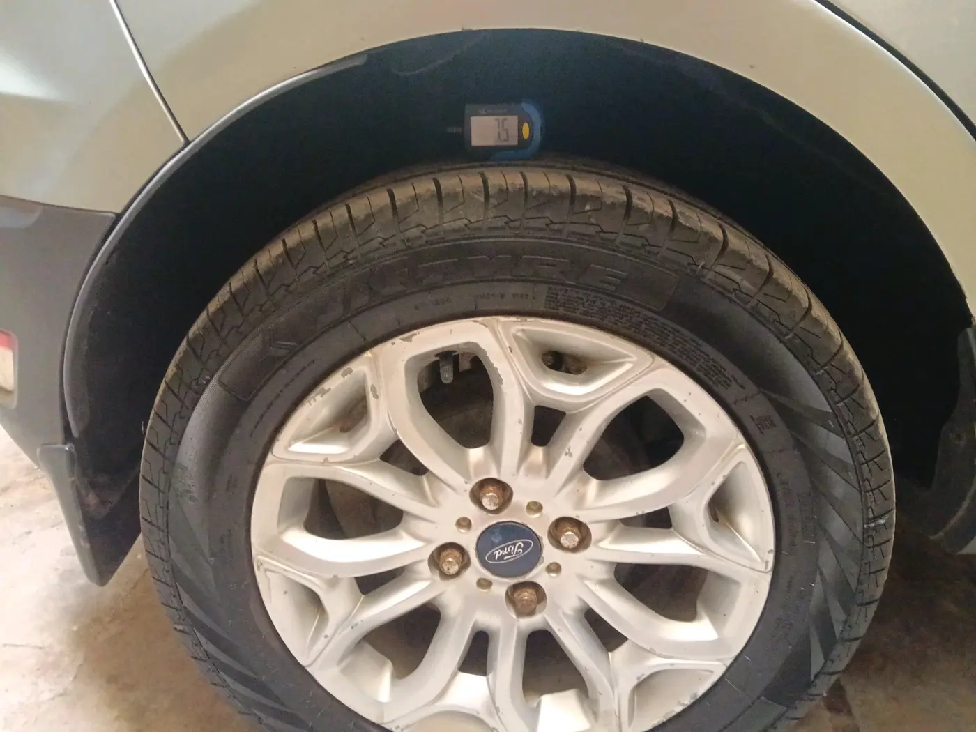 2014 Ford Ecosport TITANIUM 1.5L PETROL AT, Petrol, Automatic, 89,264 km, tyre
