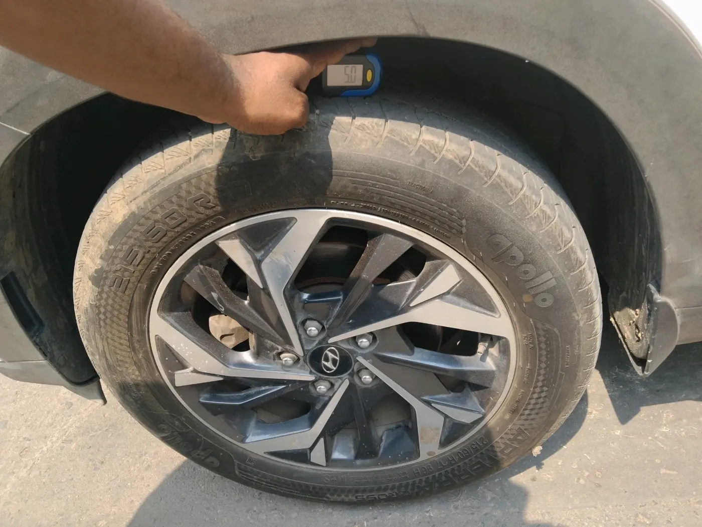 2022 Hyundai Creta E 1.5 DIESEL, Diesel, Manual, 75,183 km, tyre