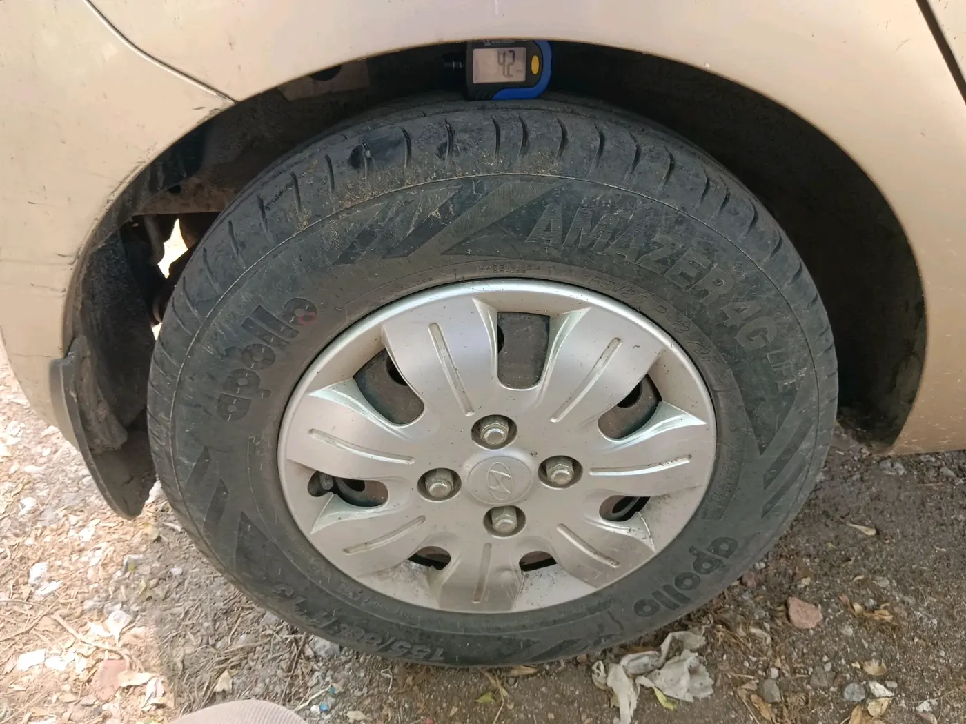 2010 Hyundai i10 MAGNA 1.1, Petrol, Manual, 1,59,874 km, tyre