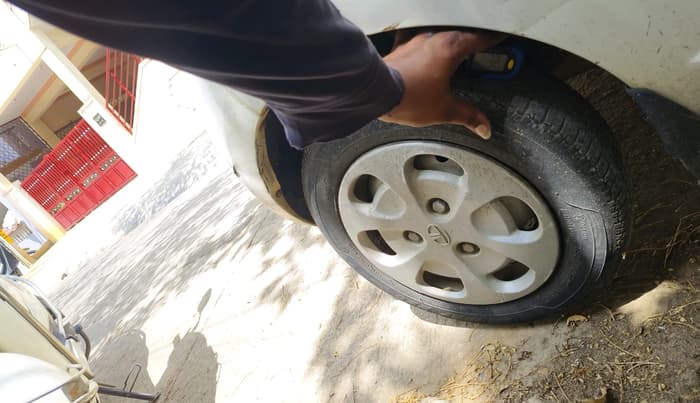 2012 Tata Nano LX, Petrol, Manual, 74,038 km, tyre