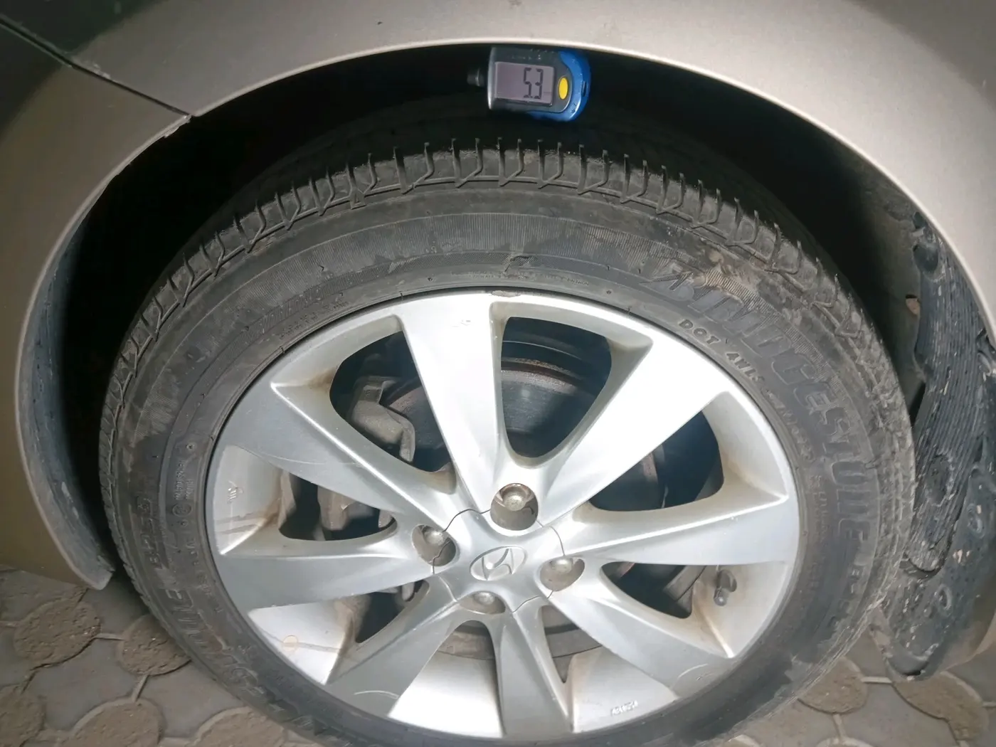 2013 Hyundai Verna FLUIDIC 1.6 VTVT SX, Petrol, Manual, 74,095 km, tyre