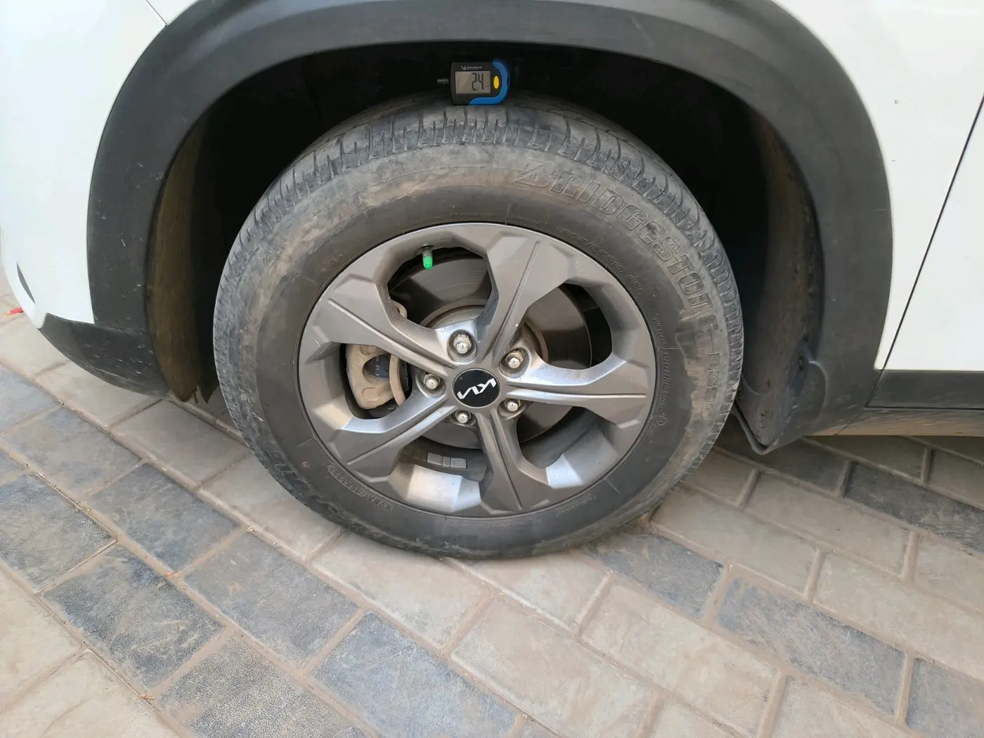 2021 KIA SELTOS HTK PLUS 1.5 IMT, Petrol, Manual, 1,24,133 km, tyre