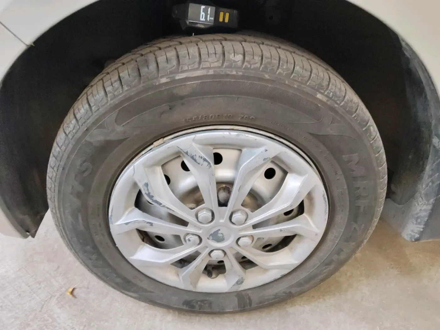 2019 Maruti New Wagon-R LXI CNG (O) 1.0, CNG, Manual, 64,723 km, tyre