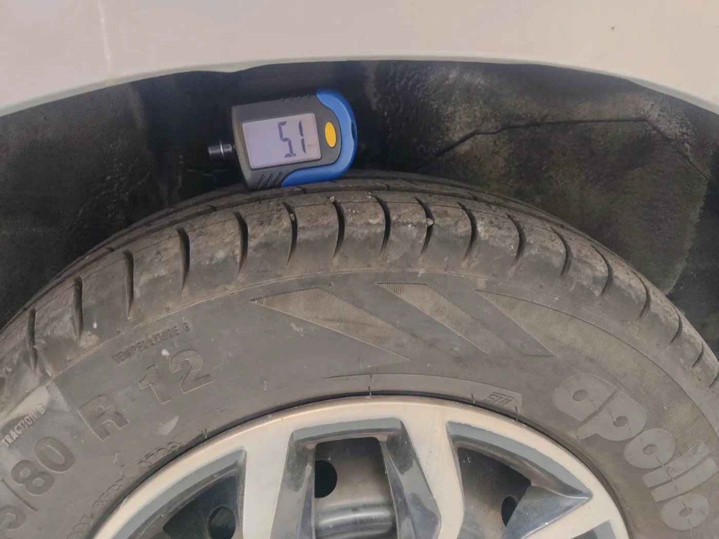 2012 Maruti Alto LXI, Petrol, Manual, 91,614 km, tyre