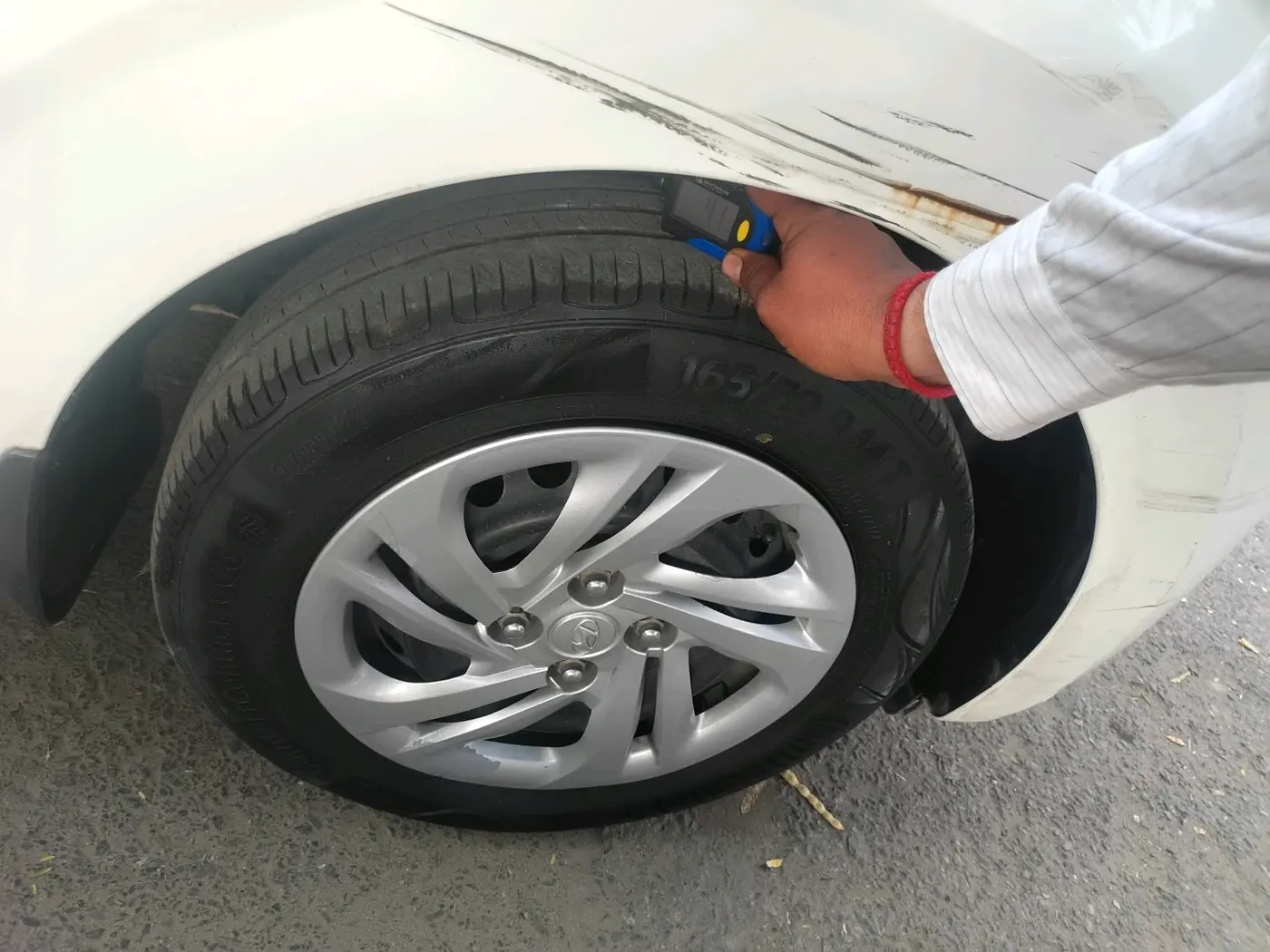 2022 Hyundai AURA S 1.2 CNG, CNG, Manual, 86,373 km, tyre