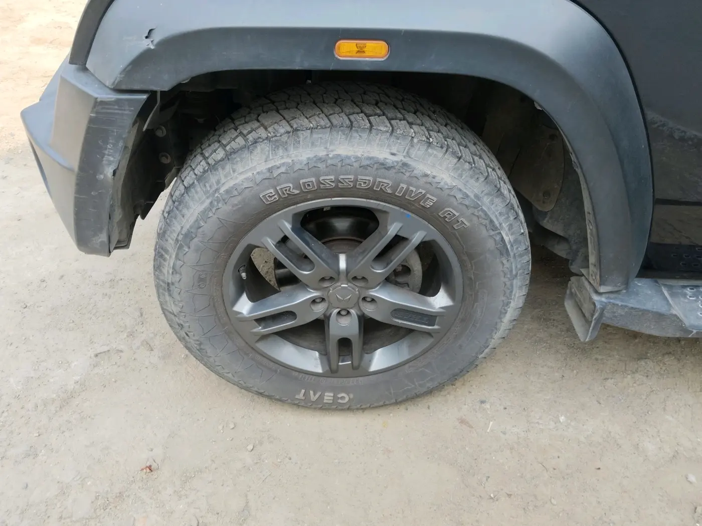 2023 Mahindra Thar LX P 2WD AT HT, Petrol, Automatic, 12,765 km, tyre